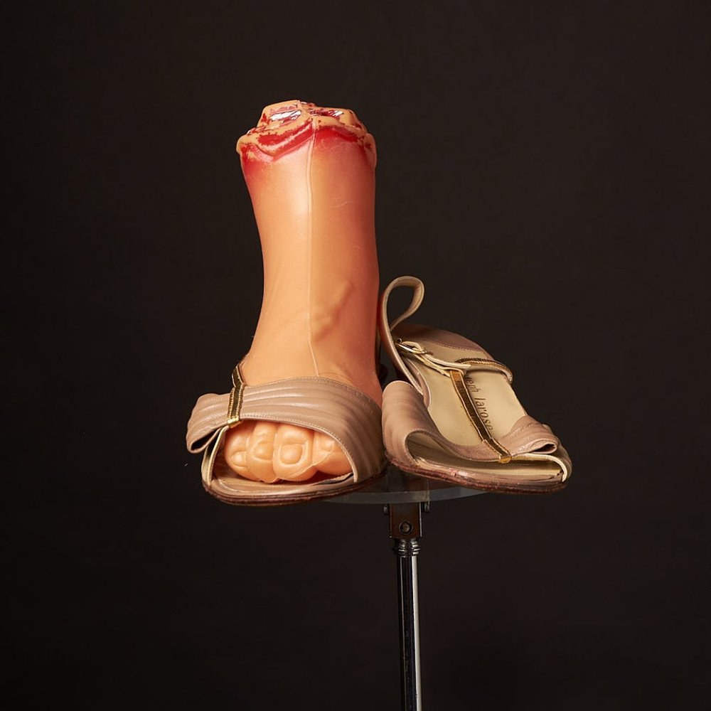 1980s Leather Low Heels Slingbacks
